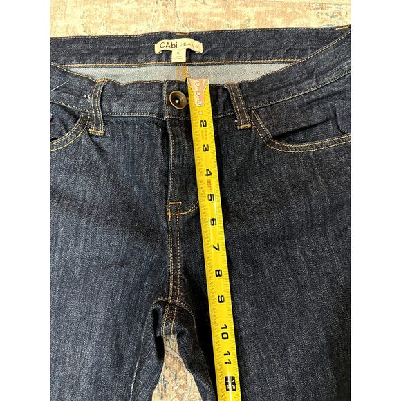 Cabi Brando Style #175 Dark Wash Straight Leg Jeans Women’s Size 10 Mid Rise - Picture 8 of 13